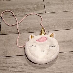 🦔Unicorn Plush Crossbody Bag - White and Pink🍓